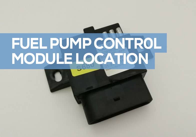 Fuel pump module location